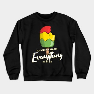 Ice Cream Typography Crewneck Sweatshirt